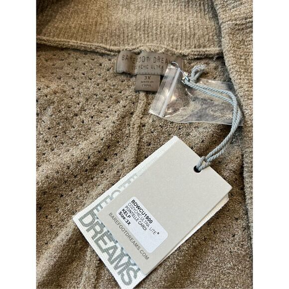 Barefoot Dreams NWT Cozy Chic Ultra Lite Pointelle Cardigan plus size 3X - Picture 5 of 10